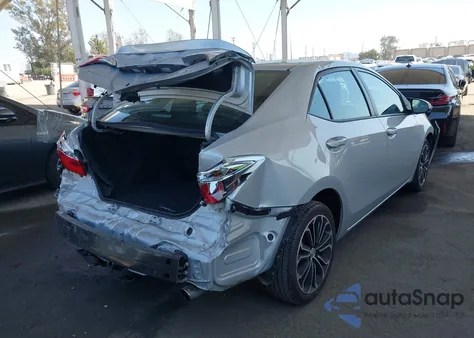 2015 Toyota Corolla S Plus z USA, uszkodzony, nr VIN 2T1BURHE7FC338902